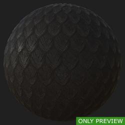 PBR Texture of Dragon Skin